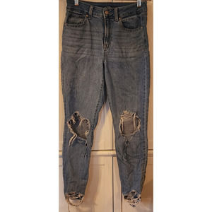 Rewash Women's Distressed Frayed Denim High Rise Jeans Size 5 27"